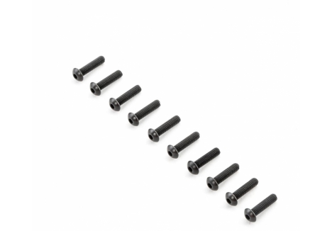 Team Losi Racing Button Head Screws M4x16mm Black 10 Pack TLR255008