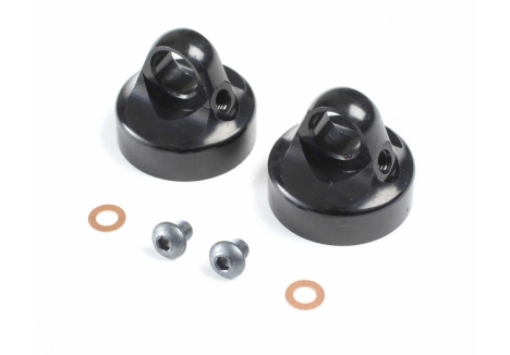 Team Losi Racing Domed Bleeder Shock Caps Aluminium G3 Pair TLR333021