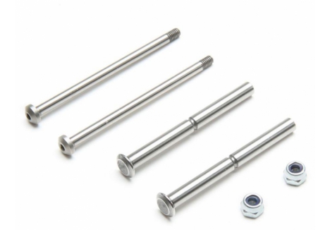 Team Losi Racing Front Hinge Pin and King Pin Set Polished All 22 TLR234098