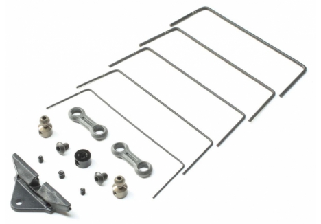 Team Losi Racing Front Sway Bar Set 22 5.0 1/10 2WD RC Buggy TLR334055