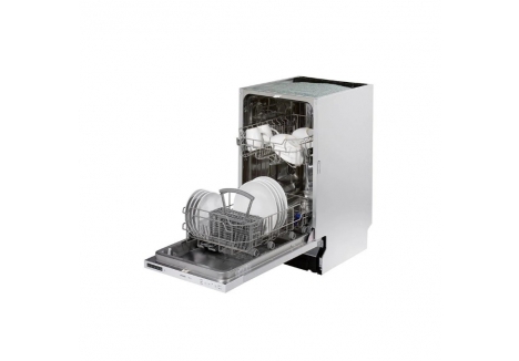 Teknix 9 Place Slimeline Integrated Dishwasher – White - TBD455