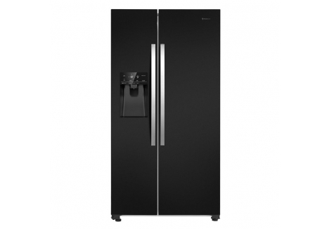 Teknix Side by Side Fridge Freezer, 562L Black Steel – THSBS1791PLUBIX