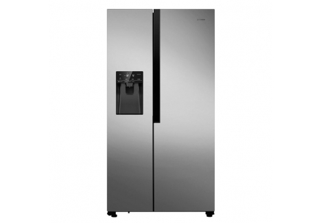 Teknix Side by Side Fridge Freezer 562L – Stainless Steel, No Frost, Plumbed Water & Ice – THSBS1791PLUX 