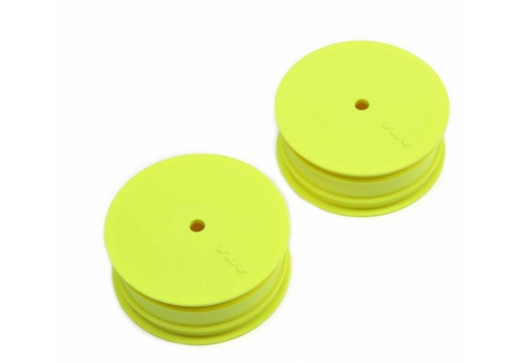 TLR Front Wheel, Stiffezel, 12mm Hex, Yel (2): 22 4.0 G-TLR43018