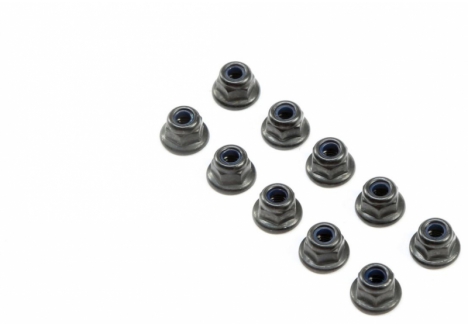 TLR M3 Flanged Lock Nuts (10) Z-TLR245016