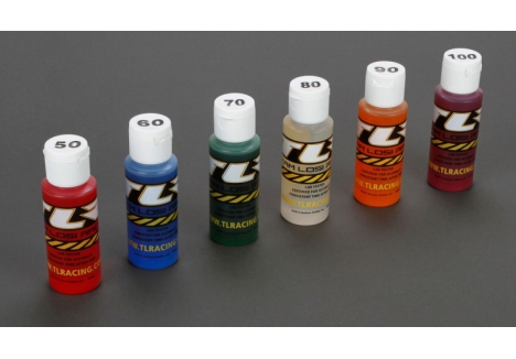 TLR Shock Oil, 6Pk, 50, 60, 70, 80, 90, 100, 2oz Z-TLR74021