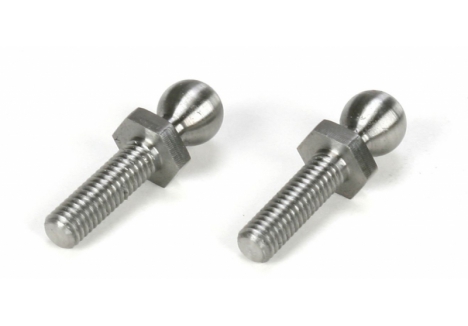 TLR Titanium Ball Stud, 4.8 x 10mm (2) 22/22T/22-4 Z-TLR6032