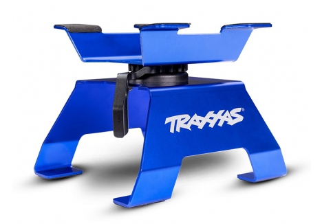 Traxxas 1:10 - 1:18 RC Car/Truck Aluminium Stand, Blue (for 1:10 - 1:18 vehicles) TRX8796-BLUE