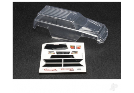 Traxxas 1/16 Summit Clear Body Shell Replacement Unpainted Polycarbonate TRX7211