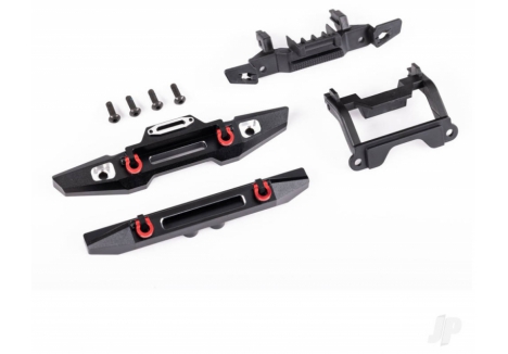Traxxas 1/18 Black Aluminium Bumper Set for TRX-4M Land Rover Defender TRX9734X