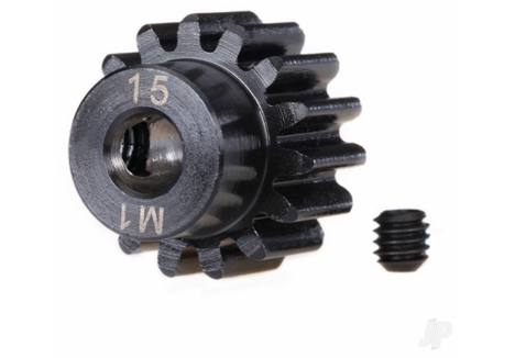 Traxxas 15-Tooth Machined Pinion Gear Mod 1 Pitch 5mm Shaft TRX6487R