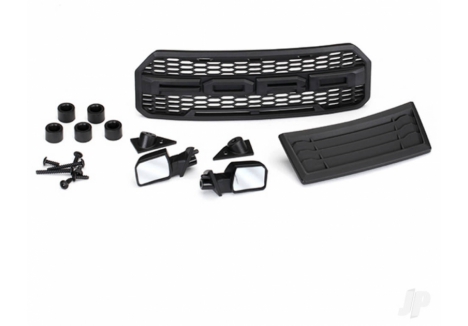 Traxxas 2017 Ford Raptor Body Accessories Kit Grille Hood Insert Mirrors TRX5828