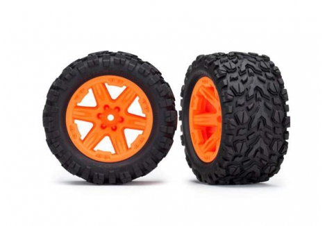 Traxxas 2.8 Inch Wheels Tyres Assembled RXT Orange Talon EXT TRX6773A