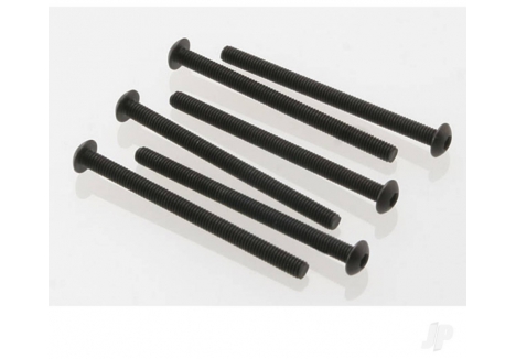 Traxxas 3x40mm Button-Head Machine Screws Hex Drive Black Pack TRX2592