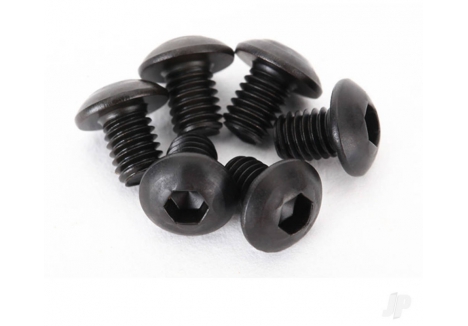 Traxxas 3x4mm Button-Head Machine Screws Hex Drive Pack of 6 TRX2515