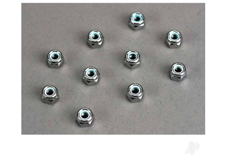 Traxxas 4mm Nylon Locking Nuts Pack of 10 Orange Anodised Aluminium TRX1747