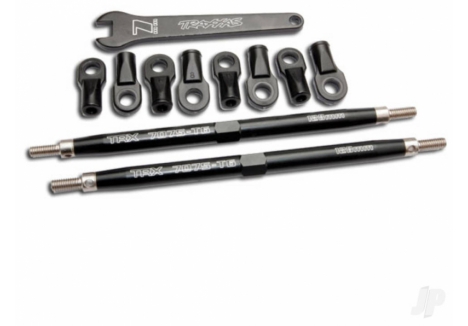 Traxxas Aluminium TUBES Toe Links Revo Maxx 128mm Carbon Black TRX5338A