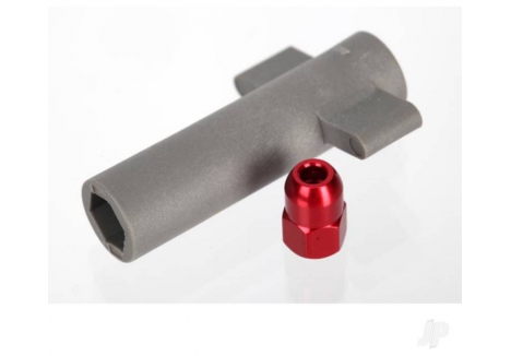 Traxxas Antenna Crimp Nut Red Anodised Aluminium TRX5526R