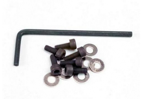 Traxxas Backplate Motor Screws 3x8mm Cap Head Washers Wrench TRX1552