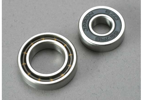 Traxxas Ball bearings, 7x17x5mm (1pc) / 12x21x5mm (1pc) (TRX 3.3, 2.5R, 2.5 engine bearings) TRX5223