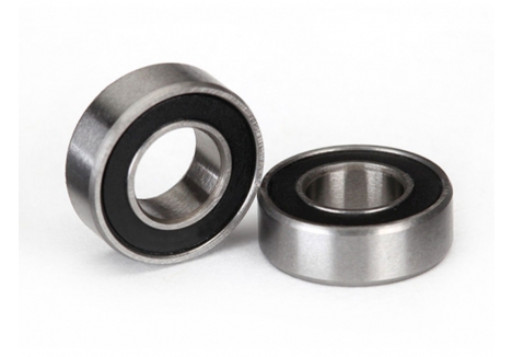 Traxxas Ball Bearings, Black Rubber Sealed (6x12x4mm) (2) TRX5117A