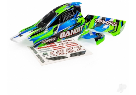 Traxxas Bandit 1/10 RC Buggy Body Green Painted Wing TRX2430-GRN