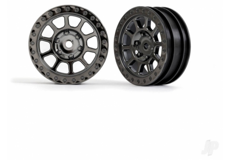 Traxxas Bandit Front Wheels 2.2 inch Black Chrome 1/10 RC Buggy TRX2481A