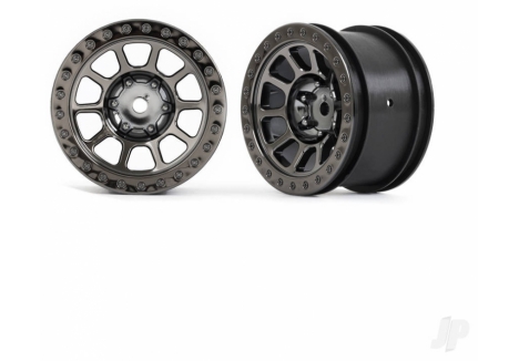 Traxxas Bandit Rear Wheels 2.2in Black Chrome TRX2480A