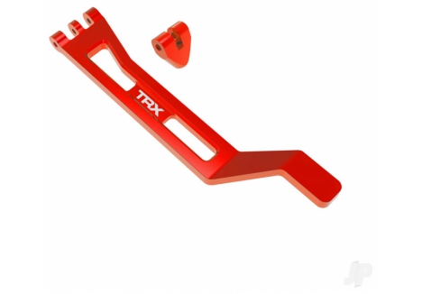 Traxxas Battery hold-down, hold-down post (Red-anodised 6061-T6 aluminium), 3x15mm BCS (with threadlock) (1) TRX10726-RED