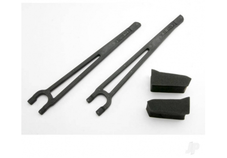 Traxxas Battery Hold Downs Left Right and Foam Spacers Standard Packs TRX3927