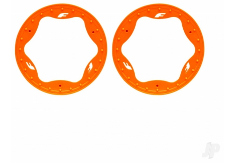 Traxxas Beadlock Rings Front 3.5 Inch Orange Pair for Funco Pro Scale TRX10976-ORNG