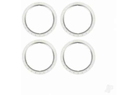 Traxxas Beadlock Rings Machined Aluminium Silver Set of 4 TRX10276-SLVR