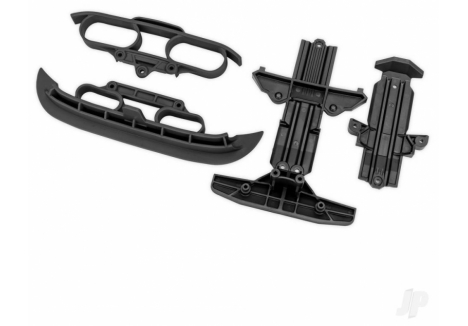 Traxxas Black Bumpers and Skid Plates for Mini Rally VXL Ford RS200 TRX10837-BLK