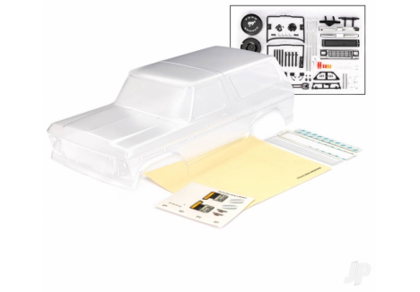 Traxxas Body 1979 Bronco 1/10 TRX-4 RC Crawler Clear TRX9240