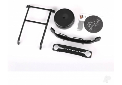 Traxxas Body Accessory Set Roof Rack Spare Tyre Cover Cowl Grille TRX9715