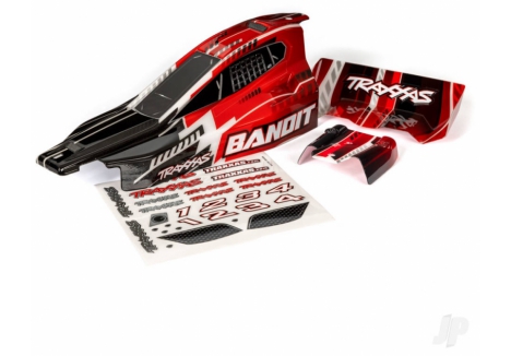 Traxxas Body Bandit 1/10 Black Red Wing Painted Buggy TRX2450