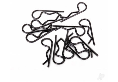 Traxxas Body Clips Black Standard 12 pcs TRX1834A