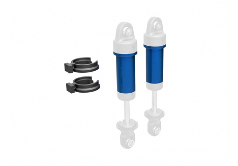 Traxxas Body, GTM shock, 6061-T6 Aluminium (Blue-anodised) (includes spring pre-load spacers) (2 pcs) TRX9763-BLUE