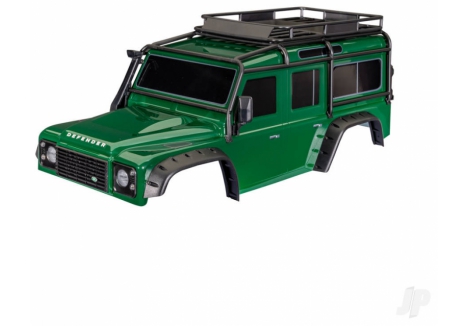 Traxxas Body Land Rover Defender 1/10 RC Trail Crawler Green TRX8050-GRN