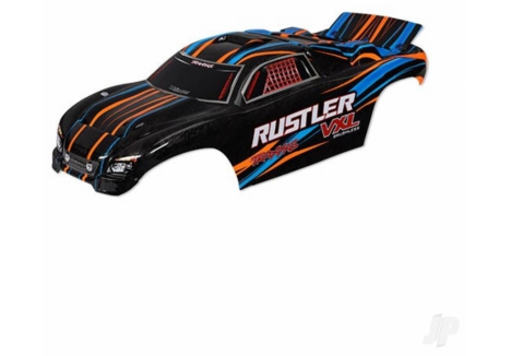 Traxxas Body Rustler VXL 1/10 Pre-Painted Orange Stadium Truck TRX3720T