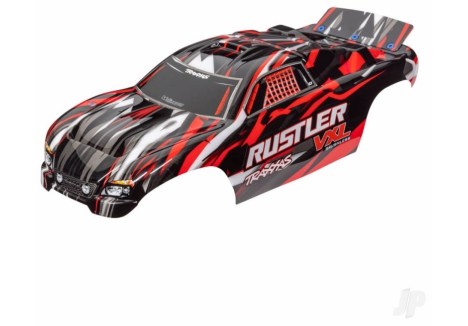 Traxxas Body Rustler VXL 1/10 Pre-Painted Red Stadium Truck TRX3726