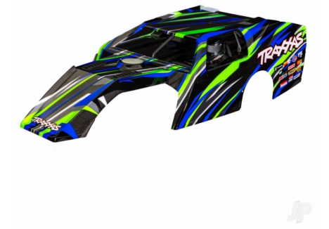Traxxas Body, Slash Modified, Green (painted, decals applied) (assembled with front & rear body mounts and body support for clipless mounting) TRX10411-GRN