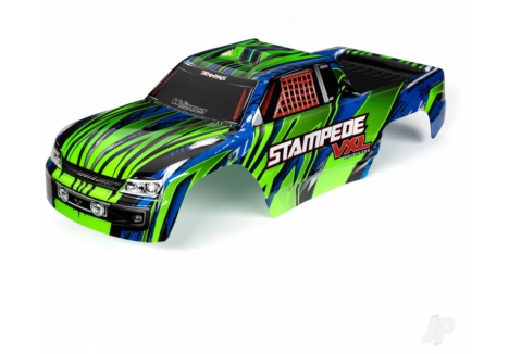 Traxxas Body Stampede VXL 1/10 Pre-Painted Green Blue Monster Truck TRX3620G