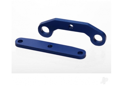 Traxxas Bulkhead, tie bars, Front & Rear, aluminium (Blue-anodised) TRX6423