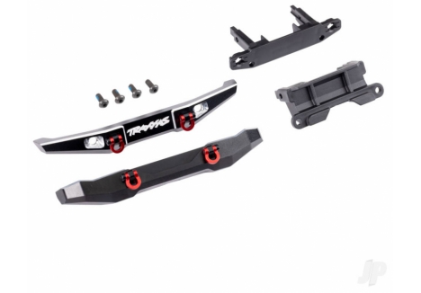 Traxxas Bumper Front and Rear 1/18 Aluminium Black-anodised Ford Bronco TRX9735X