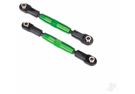 Traxxas Camber links, Front (Tubes Green-anodised, 7075-T6 aluminium, stronger than Titanium) (83mm) (2 pcs) / rod ends (4 pcs) / aluminium wrench (1pc) TRX3643G