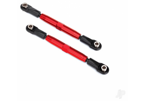 Traxxas Camber links, Rear (Tubes Red-anodised, 7075-T6 aluminium, stronger than Titanium) (73mm) (2 pcs) / rod ends (4 pcs) / aluminium wrench (1pc) TRX3644R