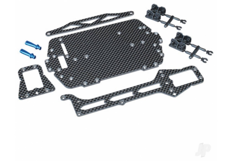 Traxxas Carbon Fibre Conversion Kit LaTrax RC Chassis TRX7525