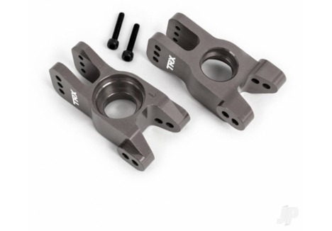 Traxxas Carriers, stub axle, 6061-T6 aluminium (Dark Titanium-anodised) (left and right) TRX9552A