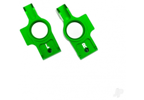 Traxxas Carriers, stub axle, 6061-T6 aluminium (Green-anodised) (left & right) / 3x12mm BCS (with threadlock) (2 pcs) / 2.5x6mm BCS (with threadlock) (2 pcs) TRX8352X-GRN